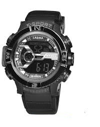 K-Sport Digital Sport Sliver Dial Watch