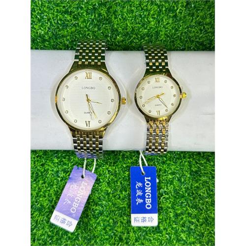 LONGBO Couple Gold & Sliver Watch