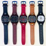 NY Mens Leather Strap Watch