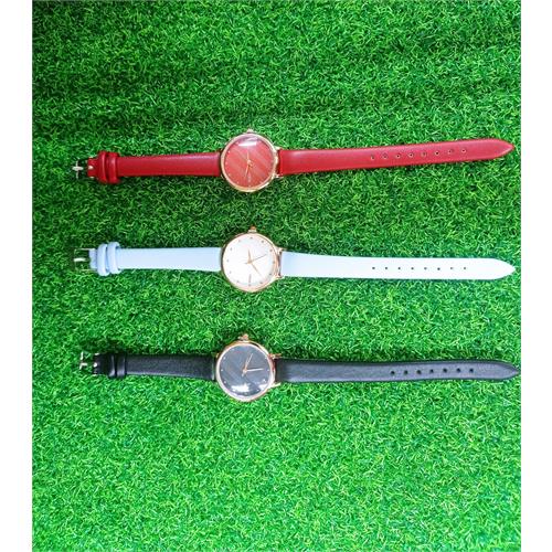 Renos Classic Leather Belt Watch