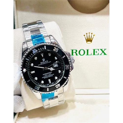 Rolex Oyster Perpetual Date Silver Black Dial