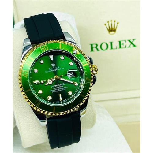 Rolex Yacht Master Luxury Watch (Green)