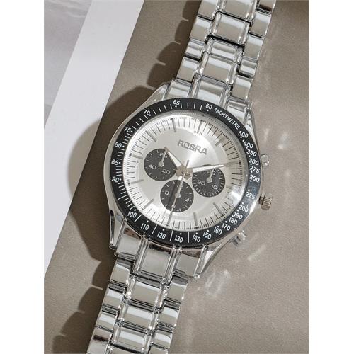 Rosra Silver Pointer Dial Mens Watch