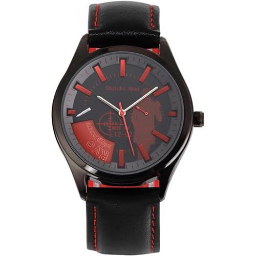 Shuichi Akai Leather Strap Mens Watch