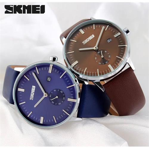 SKMEI Leather Watch