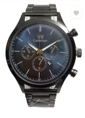 V9 Collection Black Chain Watch