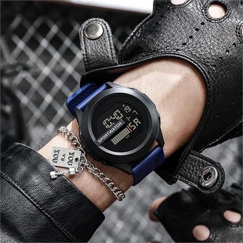 YIKAZE Mens Sports Watch (Blue Strap)