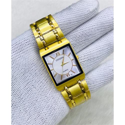 Citizen Rectangular Gold Strap Ladies Watch