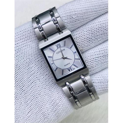 Citizen Rectangular Sliver Steel Strap Ladies Watch