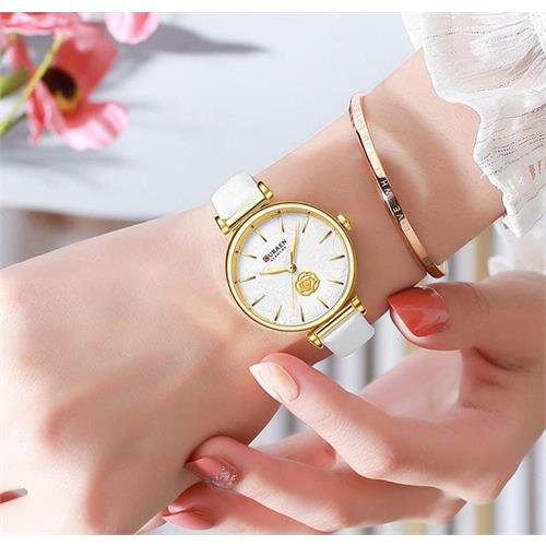 Curren Top Luxury Women Watch (White)