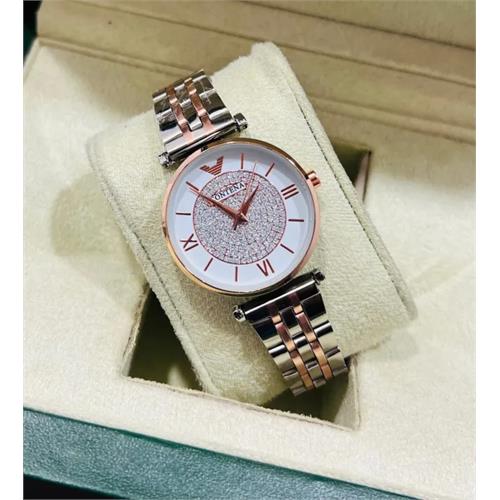 Emporio Armani Ladies RoseGold Mix Watch