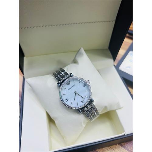 Emporio Armani Ladies Silver Watch