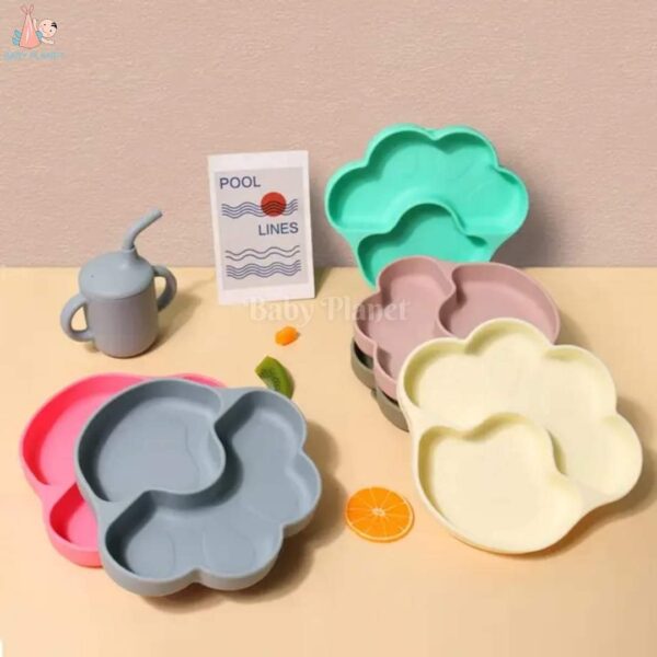 Kids Silicone Devided Suction Plate