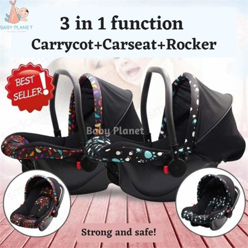 3 in 1 Function Baby Carry Cot / Car Seat / Rocker