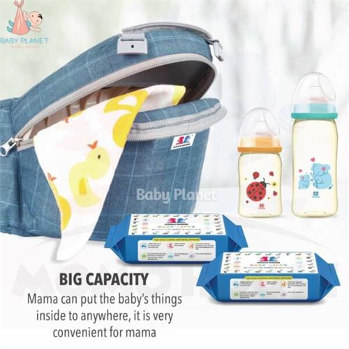 Cartoon Design Ergonomic Multi-way Baby Carrier with Hip Seat