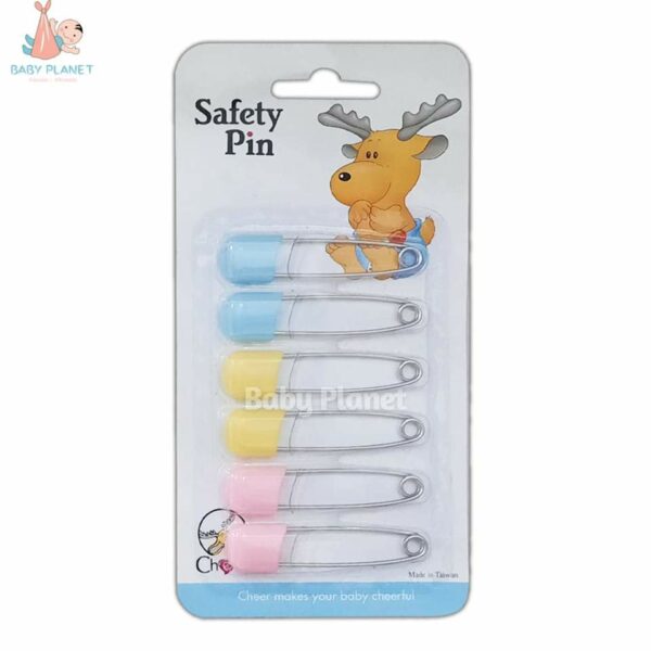 Baby Nappy Safety Pins 6 pcs Pack