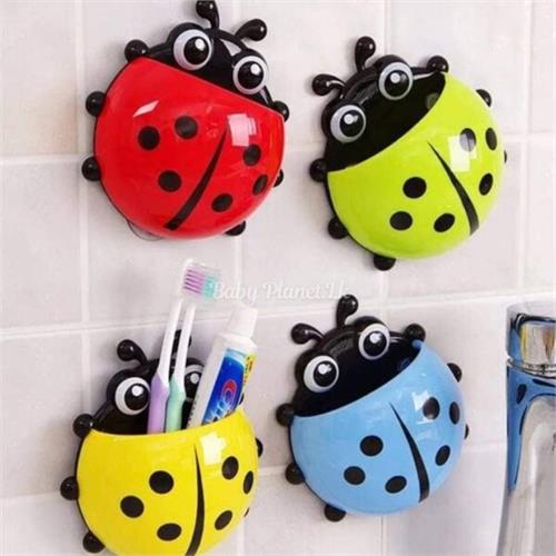 Cute Ladybug Toothbrush Holder for Kids