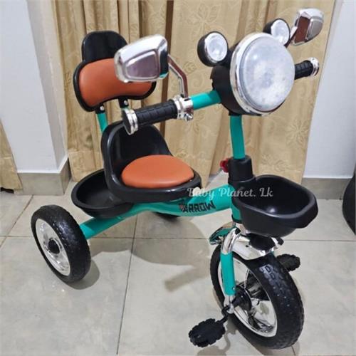 Arrow Brand Kids Tricycle with Soft Cushioned Leather Seat, Music and Light (Q5 Model)