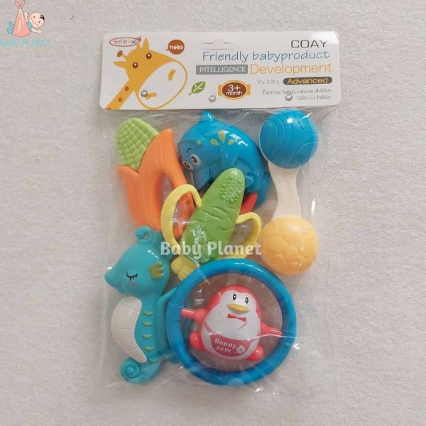 6 Pcs Baby Rattles Pack