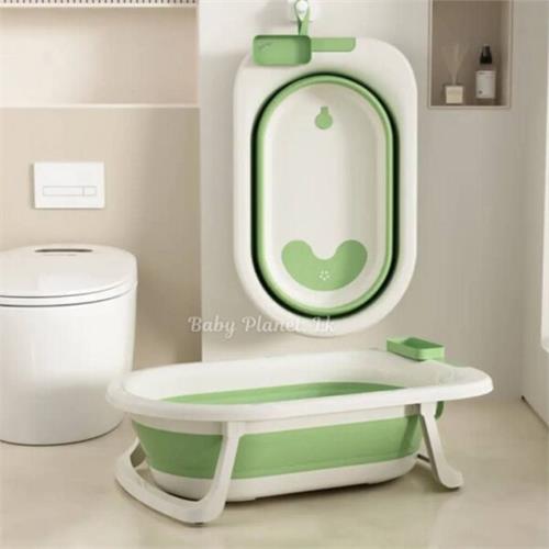 High Quality Foldable and Portable Baby Bathtub with Soap Tray