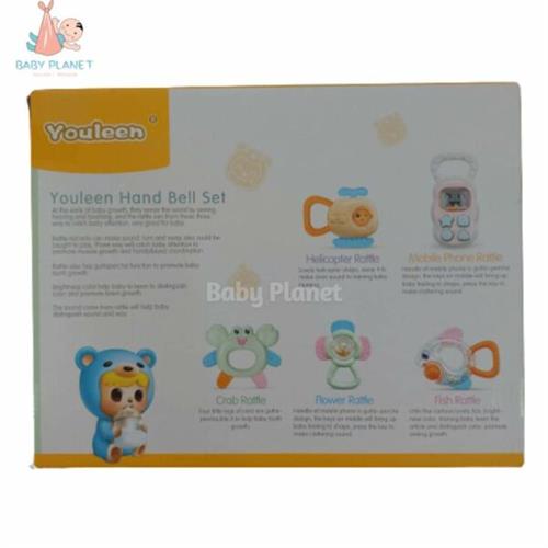 Youleen Baby Teether Rattles 5 pcs Set