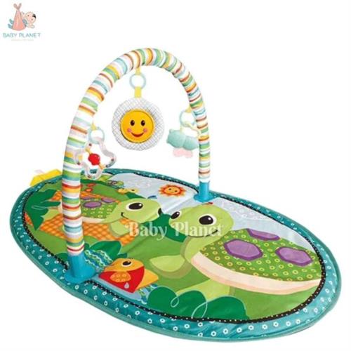 Cute Cartoon Design Baby Play Gym Mat with Hanging Toys