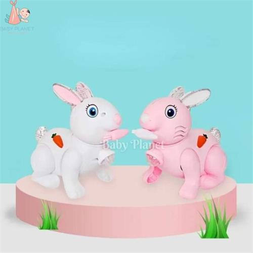 Cute Bud Jumping Rabbit With Cool Lighting & Dynamic Music