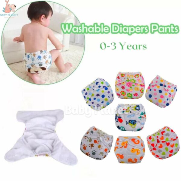 Imported Printed Reusable/Washable Cloth Diaper