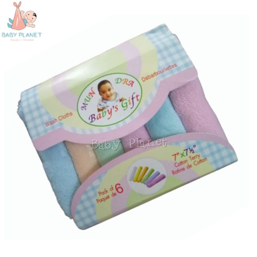 6 in 1 Baby Wash Cloths Pack