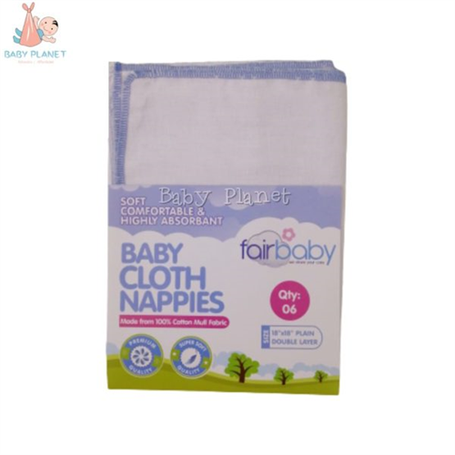 Fairbaby Nappies 1818 Plain Boy (6 in 1 pack)