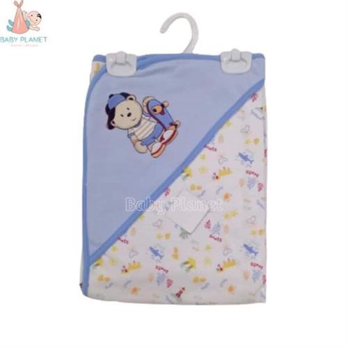 Imported high quality hooded receiving blanket