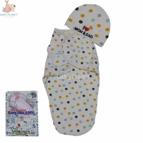 Soft Cotton Swaddle Me Blanket with Cap