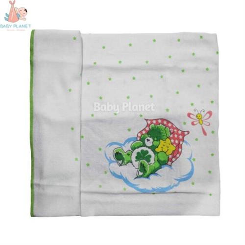 VELONA Organic Cotton Double Layer Baby Towel with Pastel Border Design 3