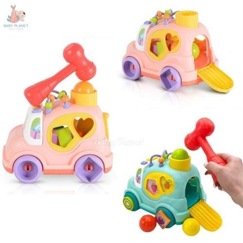 Huanger Multi-functional Shape Sorting Truck with Music and Lights