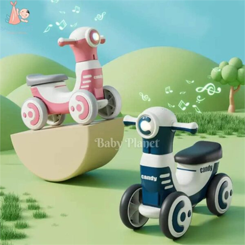 Latest Design Four Wheel Ride on Bike For Kids With Music and LED Light