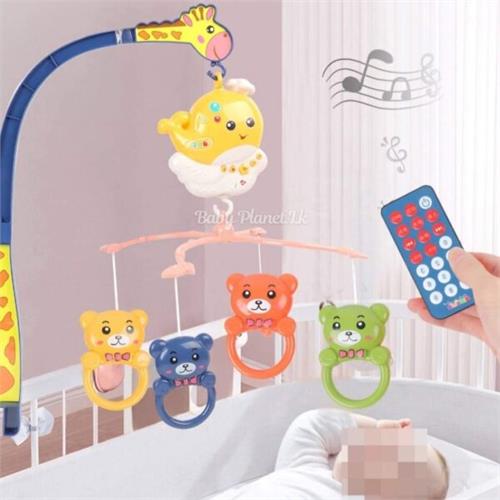 Remote Control Baby Bedside Bell/Cot Mobile with Multiple Play Modes