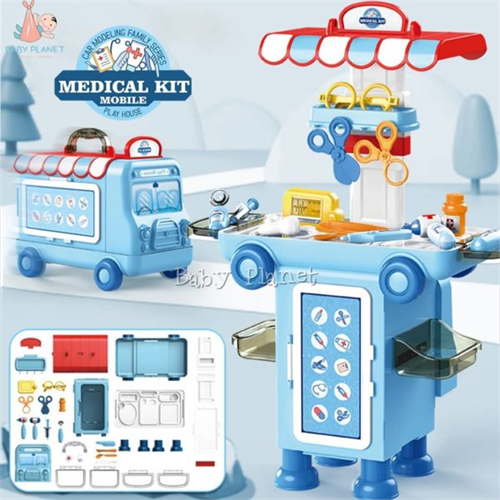 VANYEH 2 in 1 Fun Mobile Bus with Medical Kit