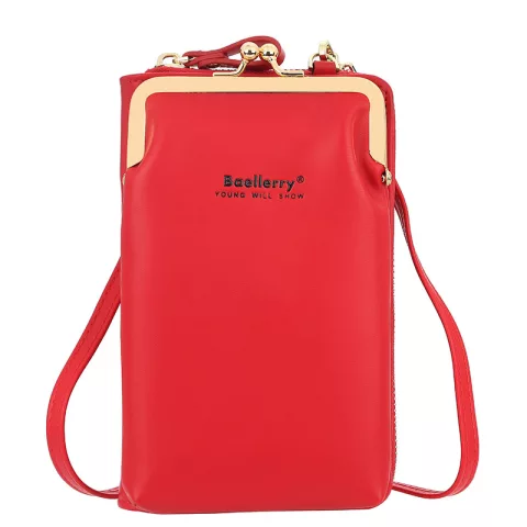 Fashion cellphone wallet Lady purse phone pouch wristlet clutch crossbody shoulder bag