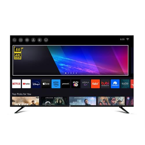 MI+ 55 inch Smart Android 4K UHD LED Frameless TV with Smart Remote
