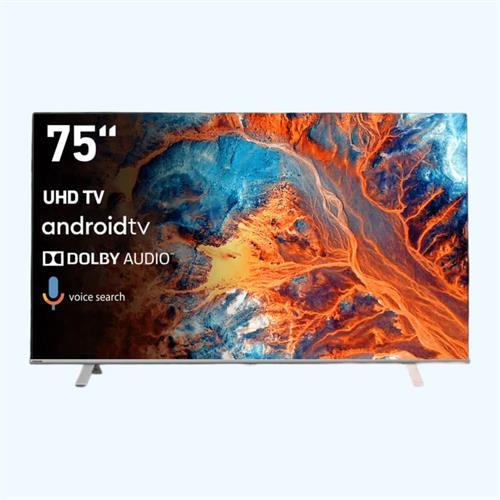 MI+ 75 inch Smart Android 14 Bluetooth UHD LED Frameless TV with Voice Control Remote