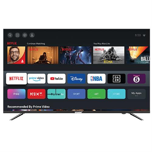 WISDOM 65 inch 4K Smart Android 14 Bluetooth UHD LED Frameless TV with Smart Remote