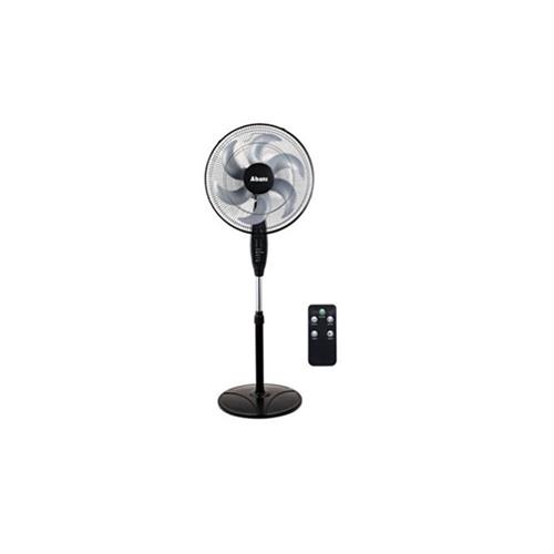 Abans 18 inch Stand Fan With Remote and Timer Black