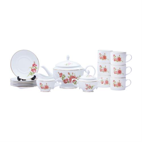 Dankotuwa Porcelain New Romantic Tea Set - 17 Pcs