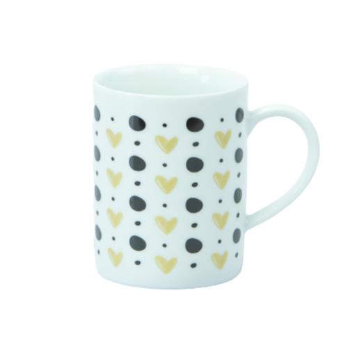 Dankotuwa Porcelain Tea Mug - Black Dot