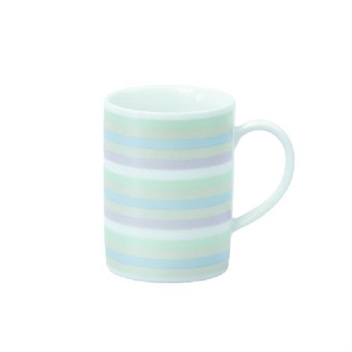 Dankotuwa Porcelain Tea Mug - Metalic Stripes