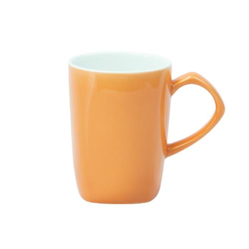 Dankotuwa Porcelain Tea Mug - Orange Glaze