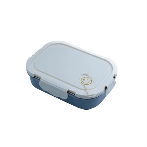 High Quality Stainless Steel Lunch Box with Spoon and Chopstick - Grey