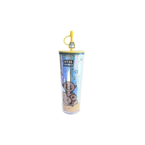 MINISO BT21 Tumbler with Straw 800ml - Shooky