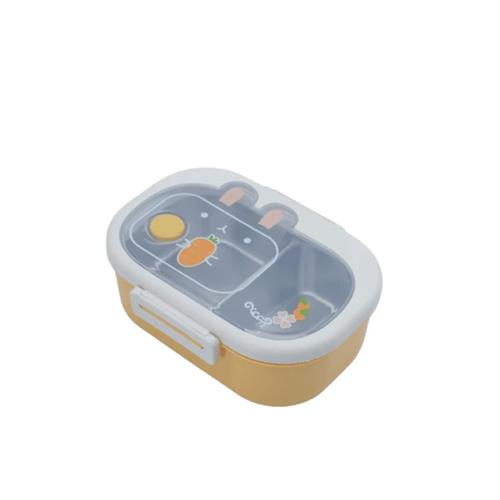 Stainless Steel Lunch Box Honey Bunny Design - Yellow