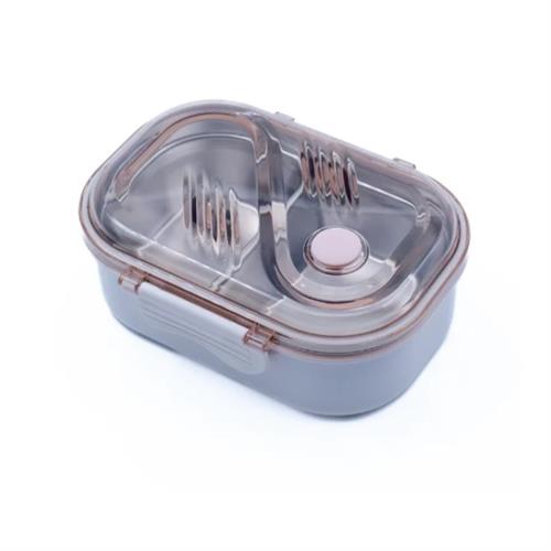 Stainless Steel Lunch Box Square Shape - Pale Cream